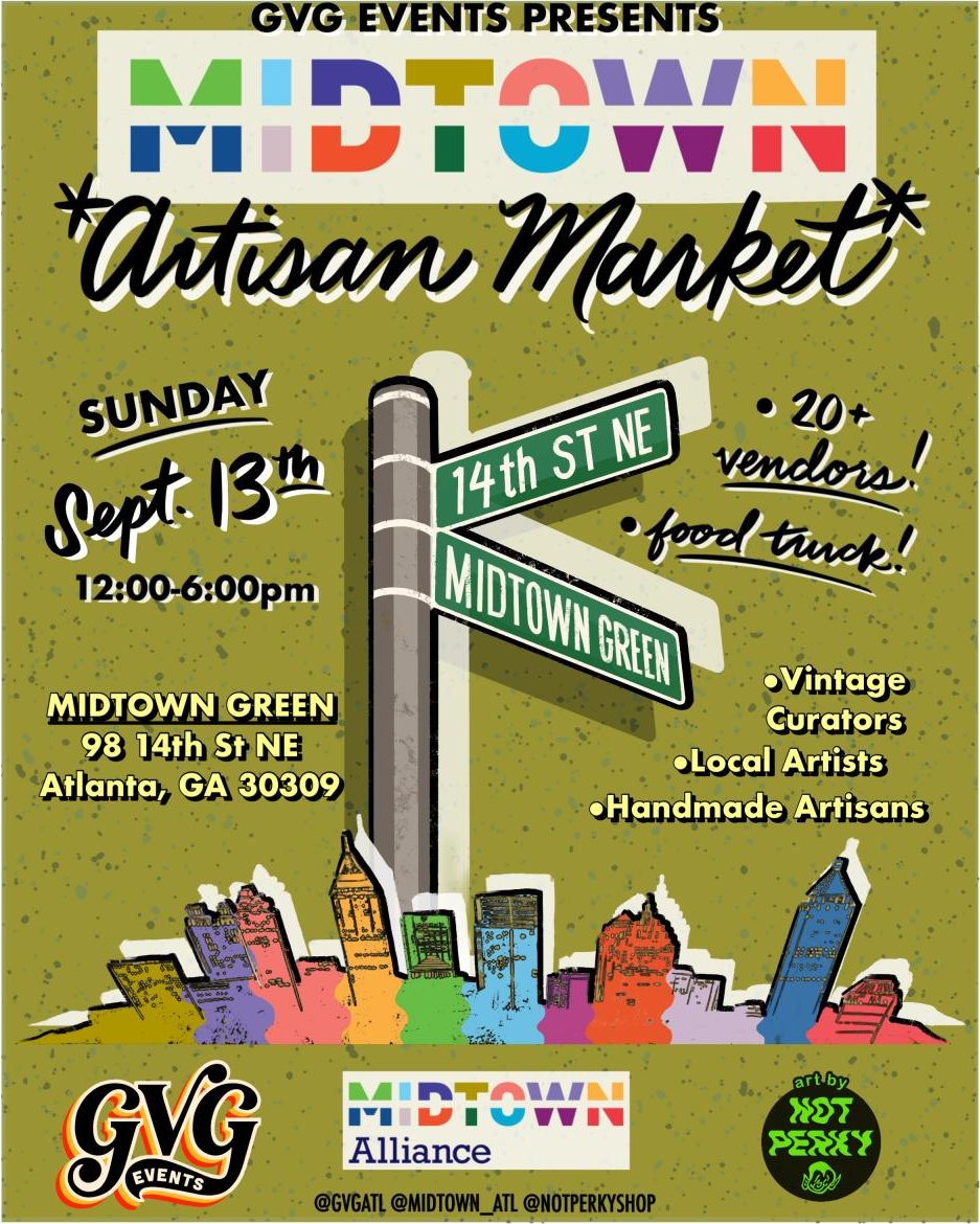 Poster for Midtown Artisan Market