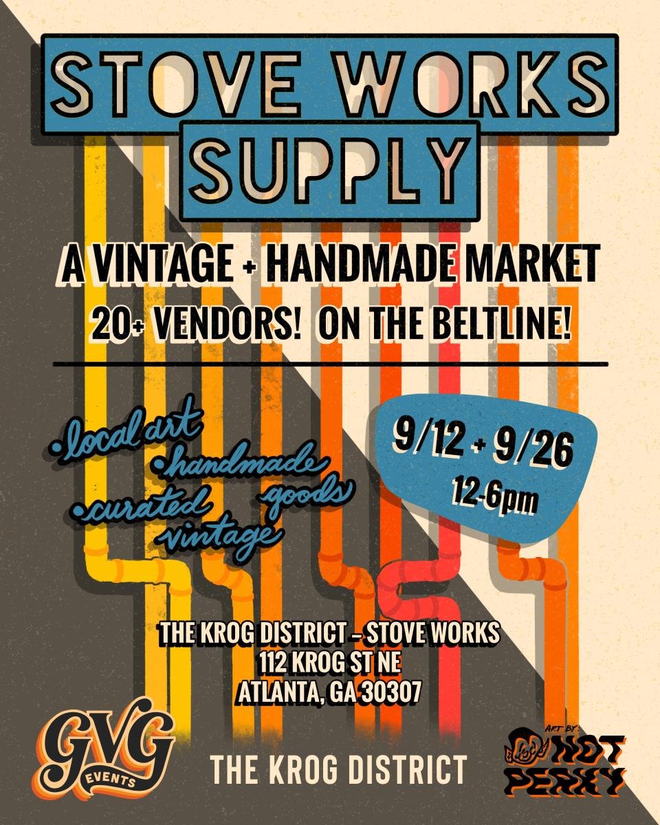 Poster for Stove Works Supply- A Vintage and Handmade Market
