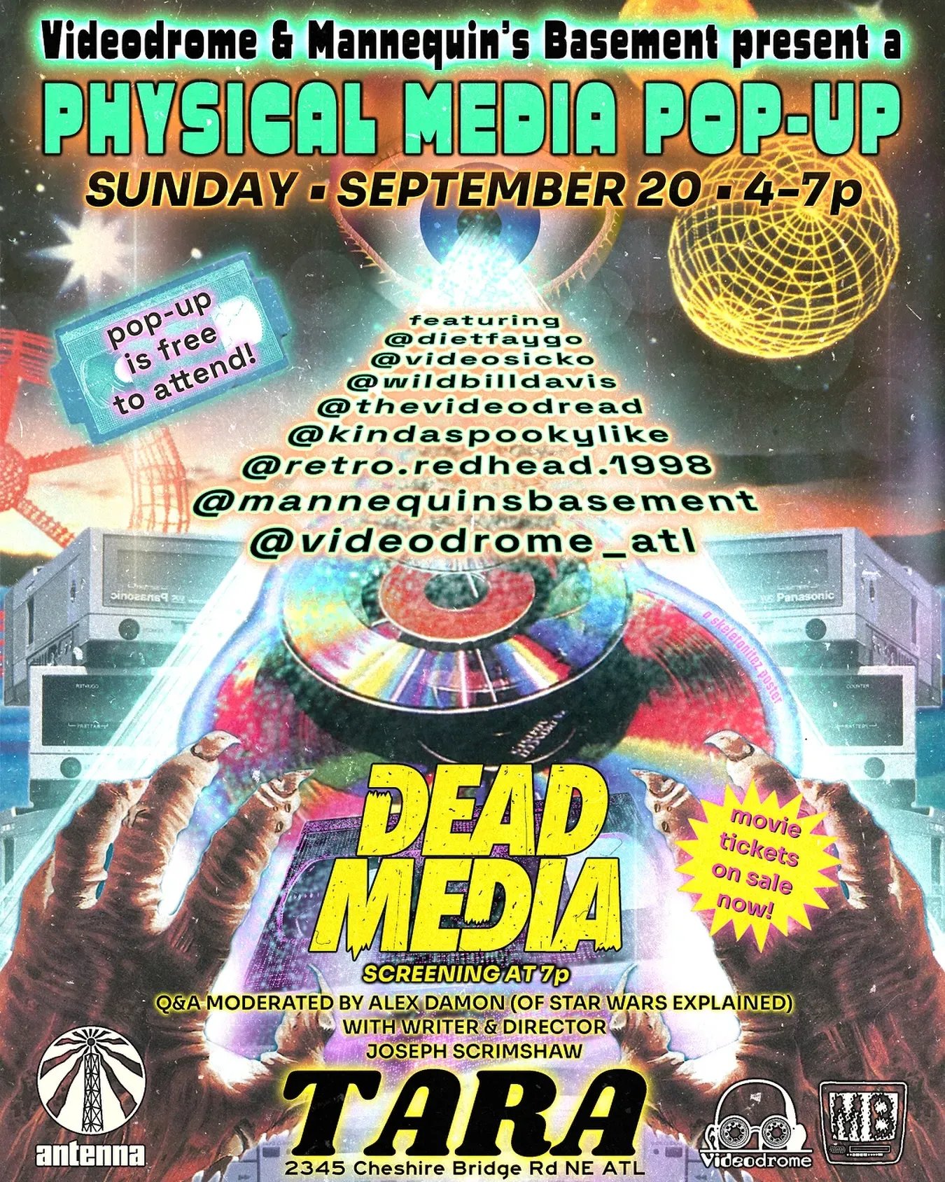 Poster for Dead Media: Screening & Pop-Up