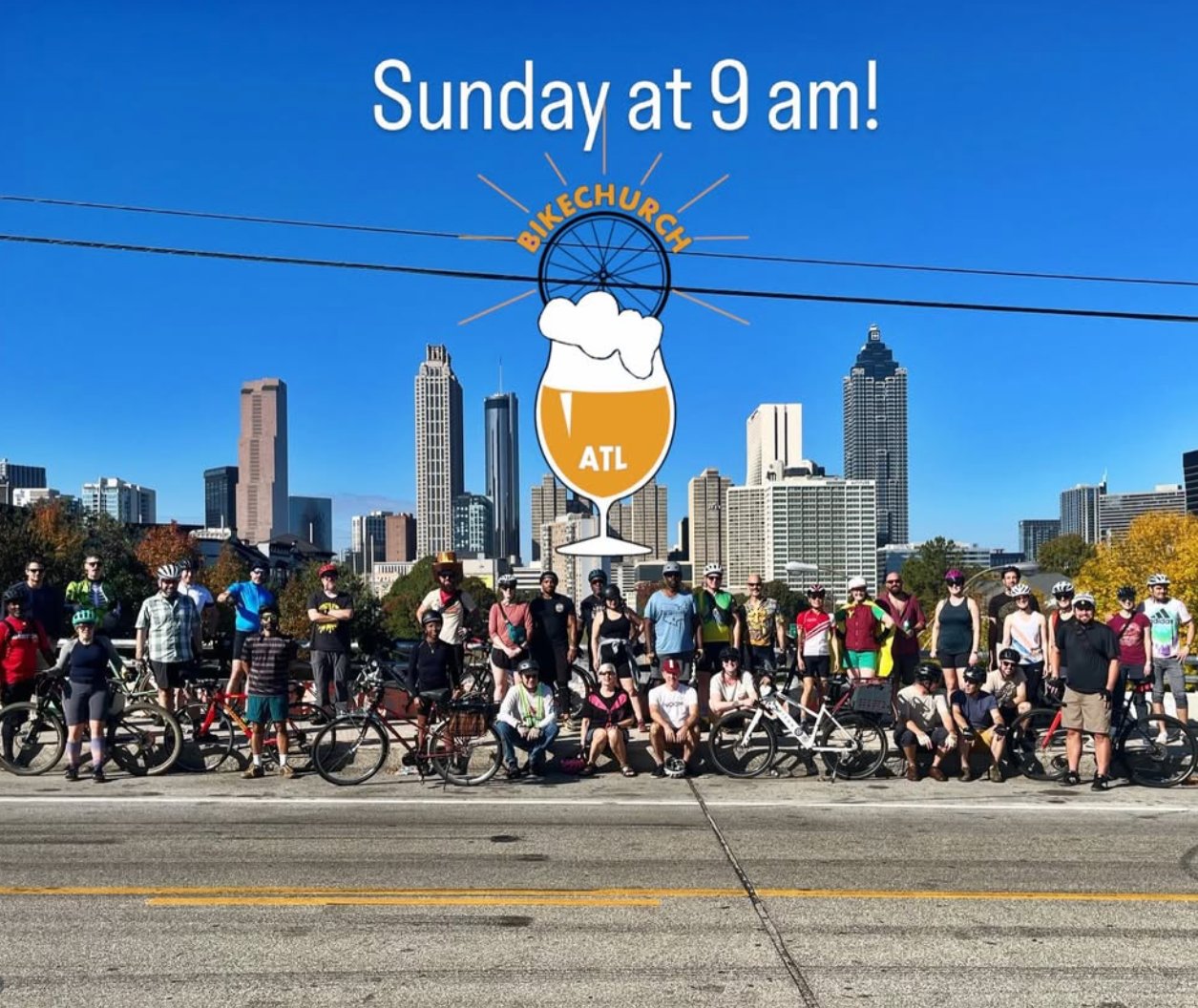 Poster for Bike Church Weekly Ride