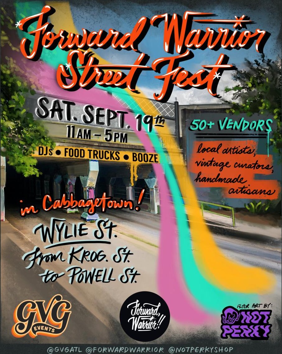 Poster for Forward Warrior - Mural Painting Festival